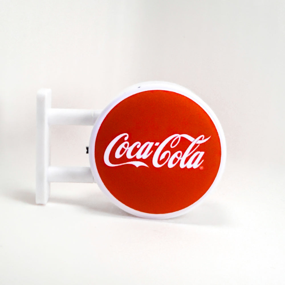 Coca-Cola Japan Round LED Magnet Lightbox | Katakana & Classic